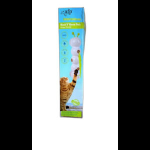 All For Paws Interactives Wack'A' Worm Post Motion Activated Cat Toy White Green